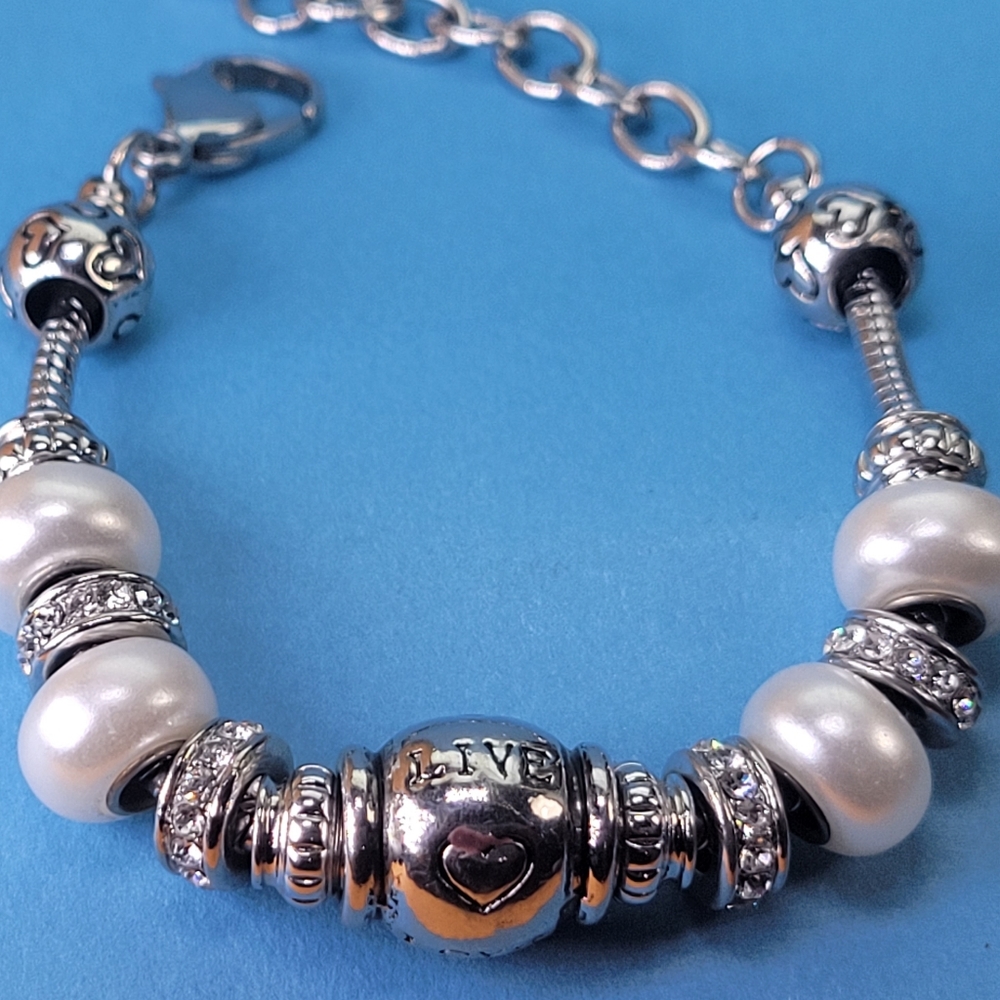 Multi Charm Snake Chain Bracelet